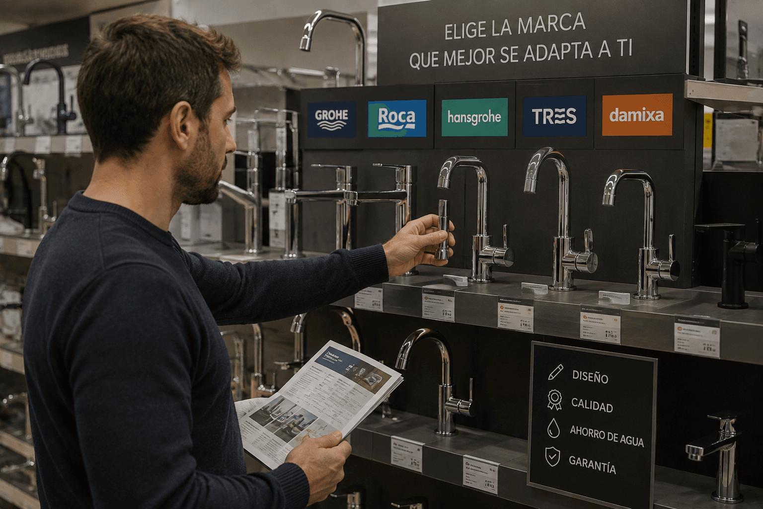 Comparativa de marcas de grifos para baño y cocina